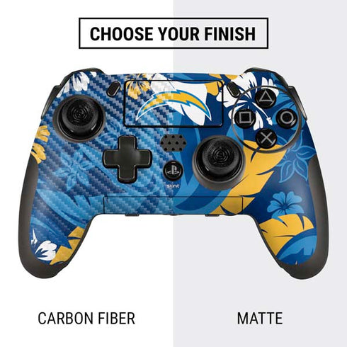 NFL Los Angeles Chargers Tropical Print PlayStation Scuf Vantage 2 Controller Skin